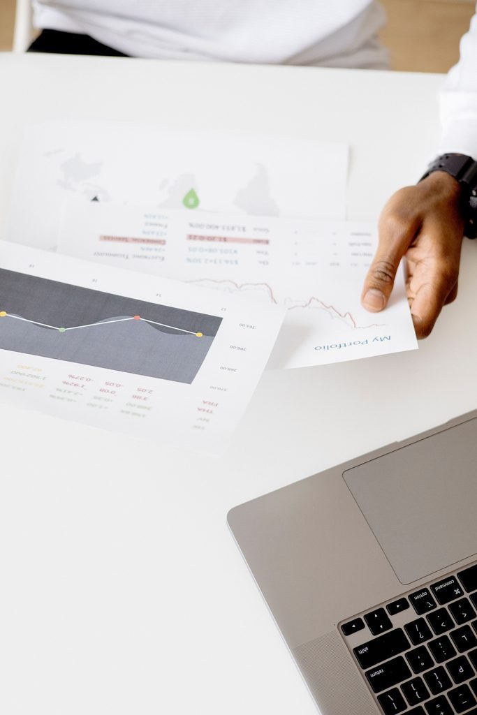Business professional analyzing cybersecurity costs and budget planning